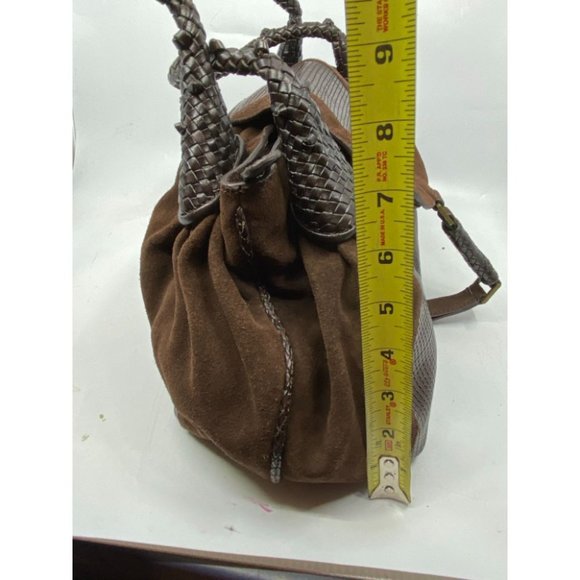 Sondra Roberts Brown Leather Handbag - Picture 4 of 16